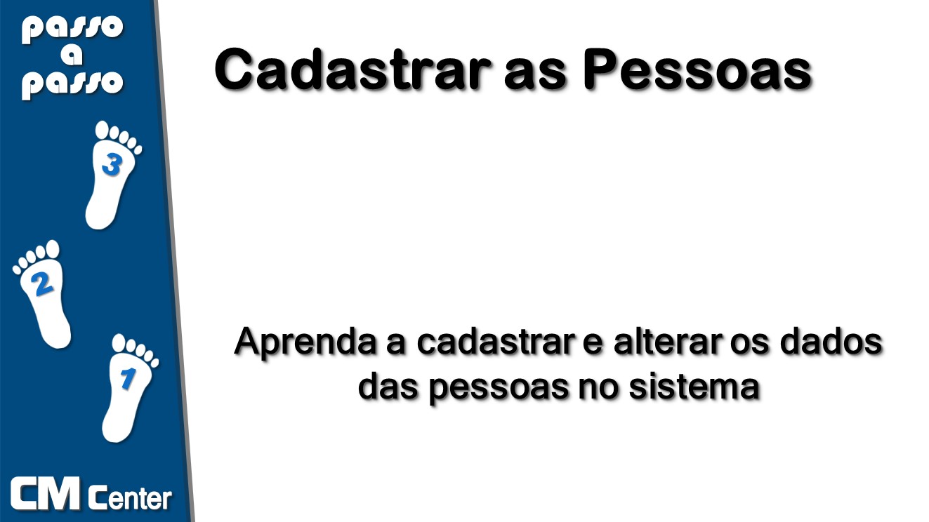 Cadastrar as Pessoas