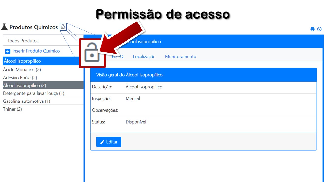 Permissão de acesso