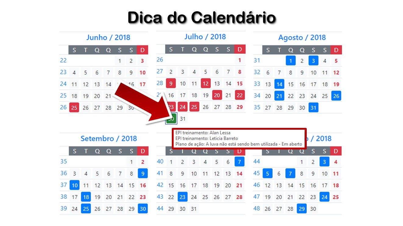 Dica do Calendário