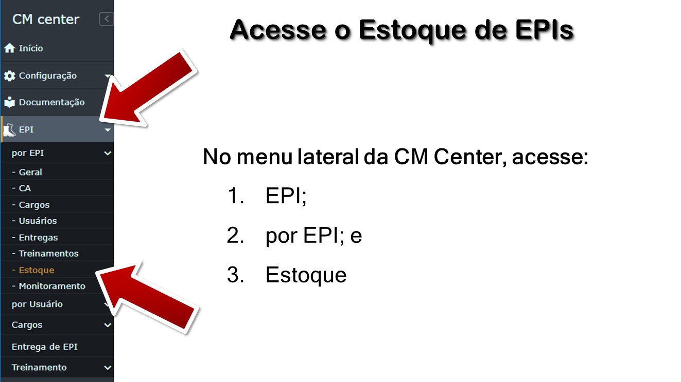Acesse o Estoque de EPIs