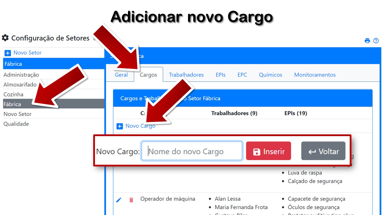Adicionar novo Cargo