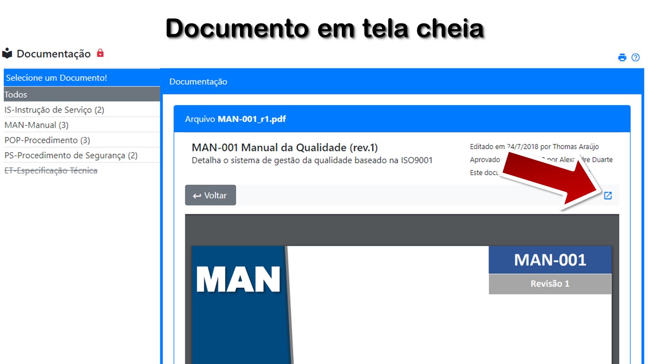 Documento em tela cheia