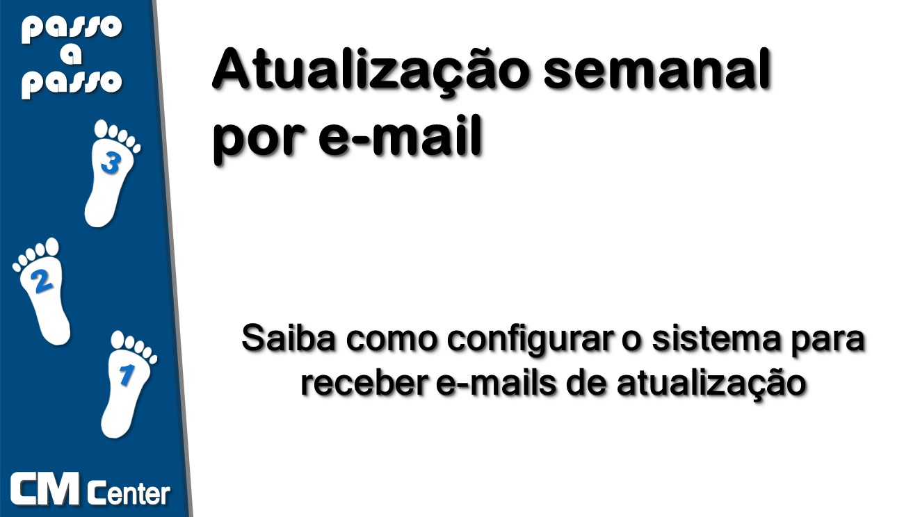 Atualização semanal por e-mail