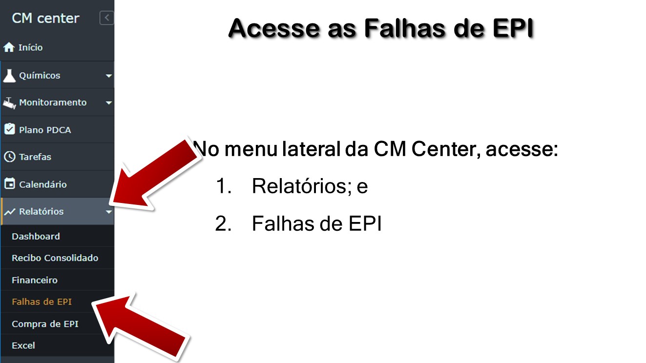 Acesse as Falhas de EPI