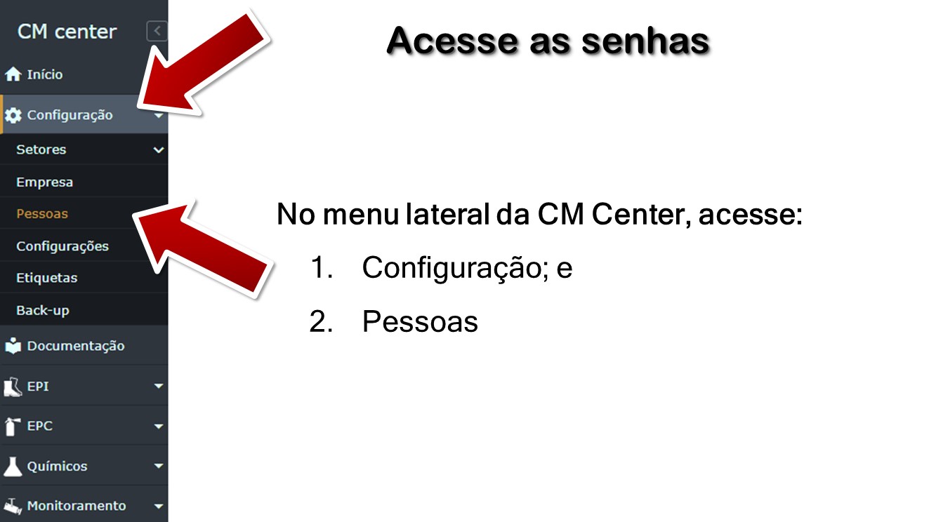 Acesse as senhas