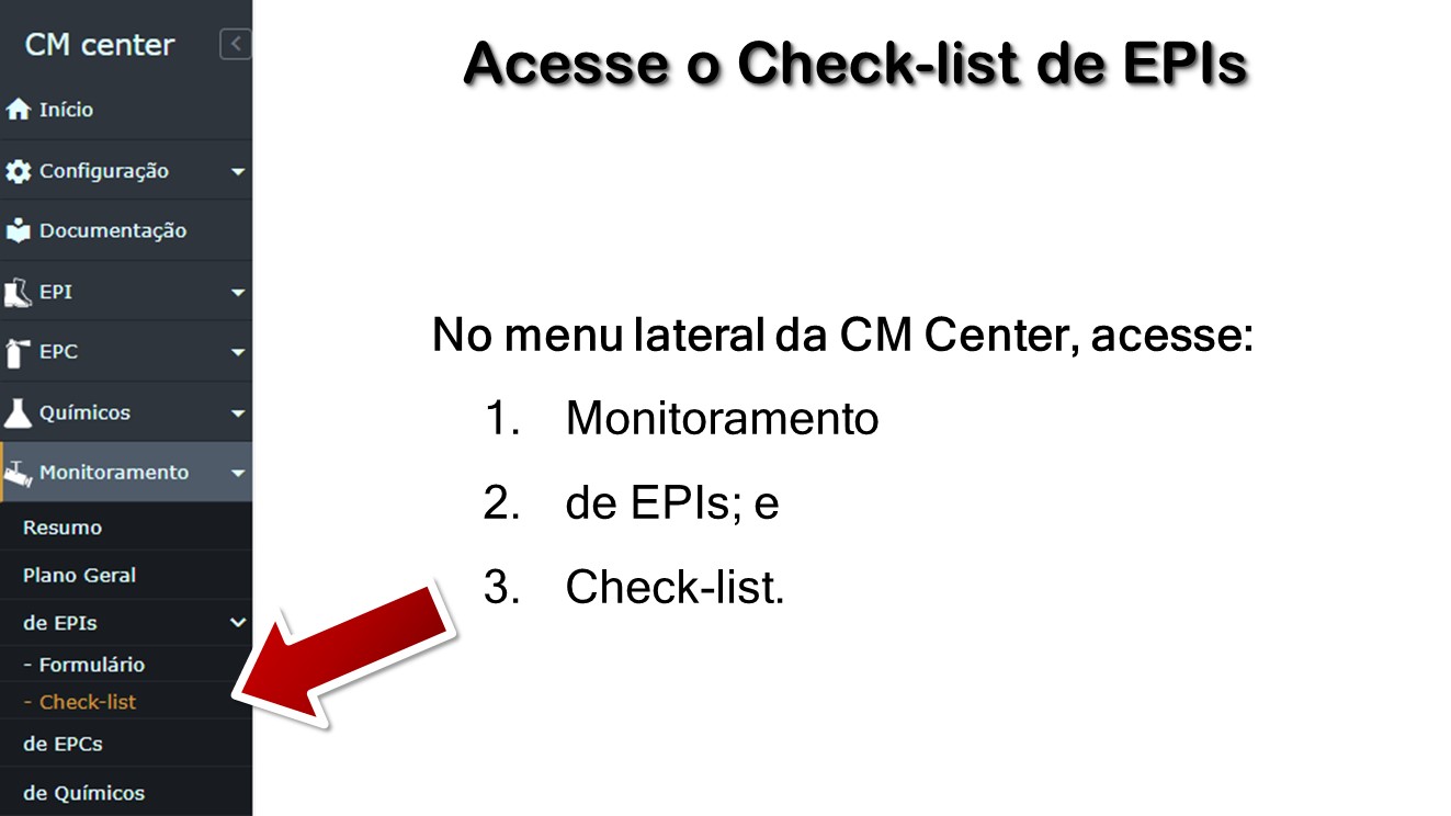 Acesse o Check-list de EPIs
