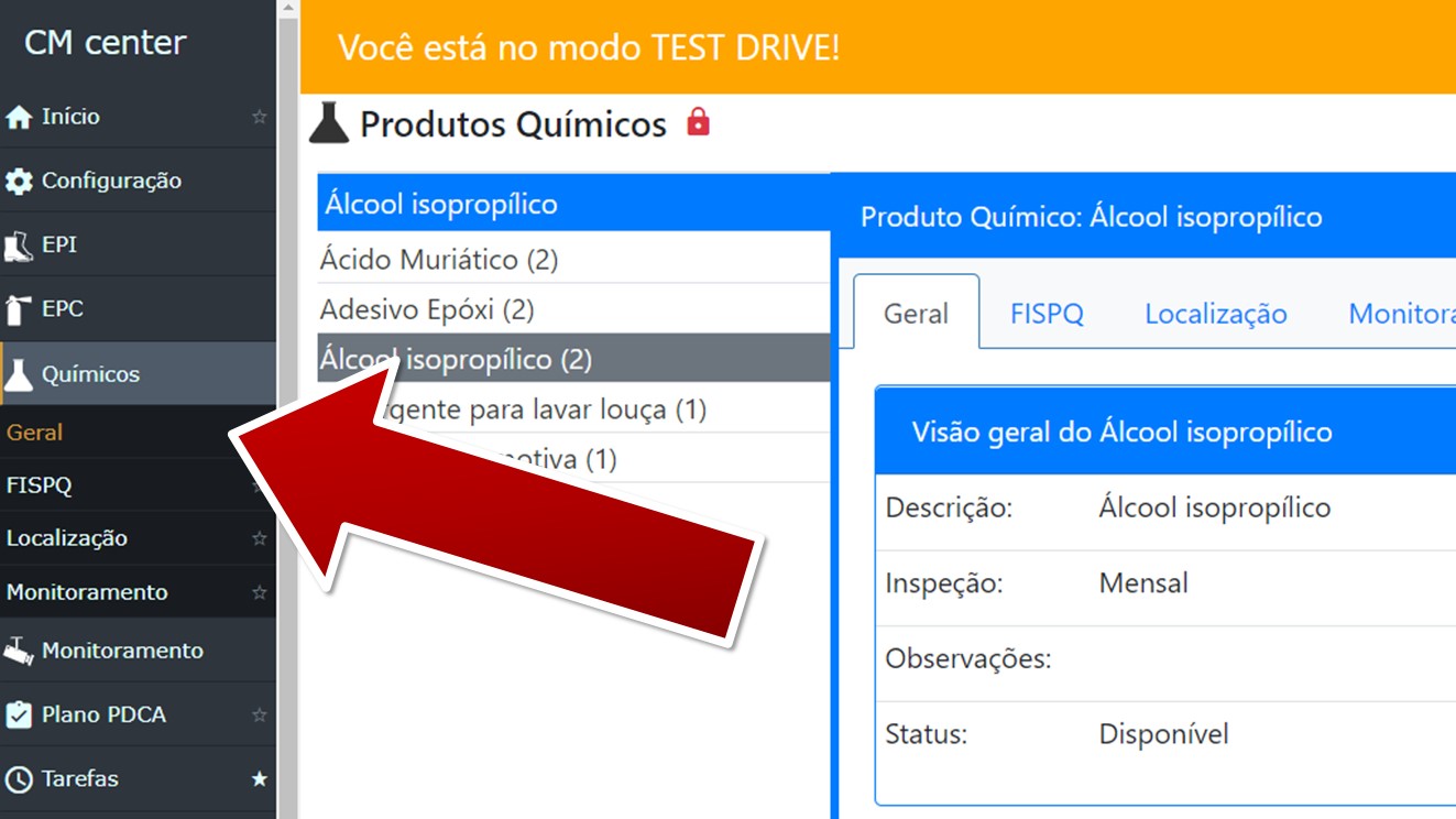 Acesso aos Produtos Químicos