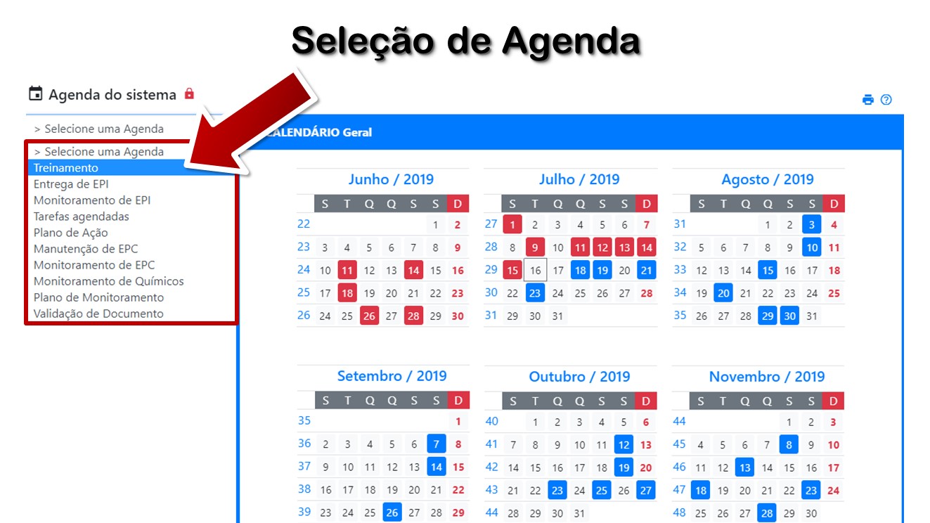 Seleção de Agenda