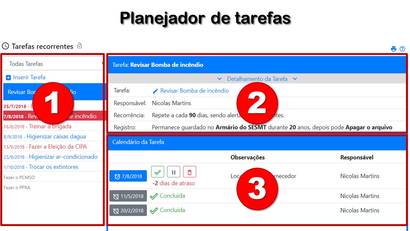 Planejador de tarefas